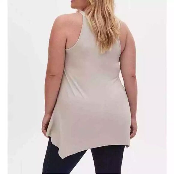 Torrid Tank Cream Halter Neck Embroidered Floral
Handkerchief Hem Sz 1 X - Picture 2 of 5